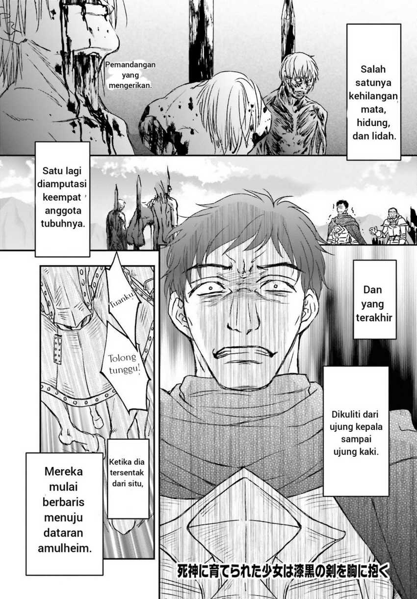 Komik Shinigami ni Sodaterareta Shoujo wa Shikkoku no Tsurugi wo Mune ni Idaku Chapter 28 gambar nomor 1