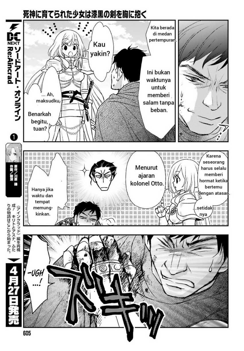 Shinigami ni Sodaterareta Shoujo wa Shikkoku no Tsurugi wo Mune ni Idaku Chapter 28 Gambar 13