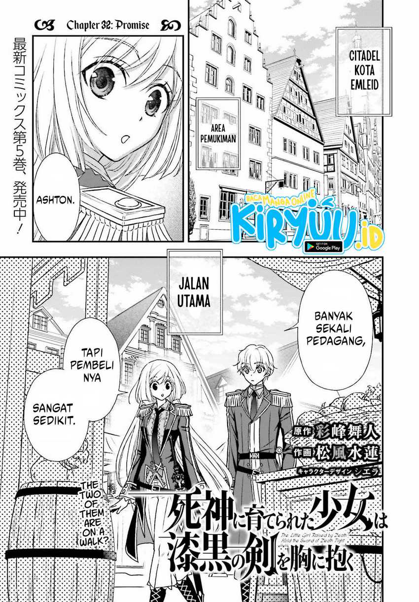 Manga Shinigami ni Sodaterareta Shoujo wa Shikkoku no Tsurugi wo Mune ni Idaku Chapter 32 gambar nomor 2