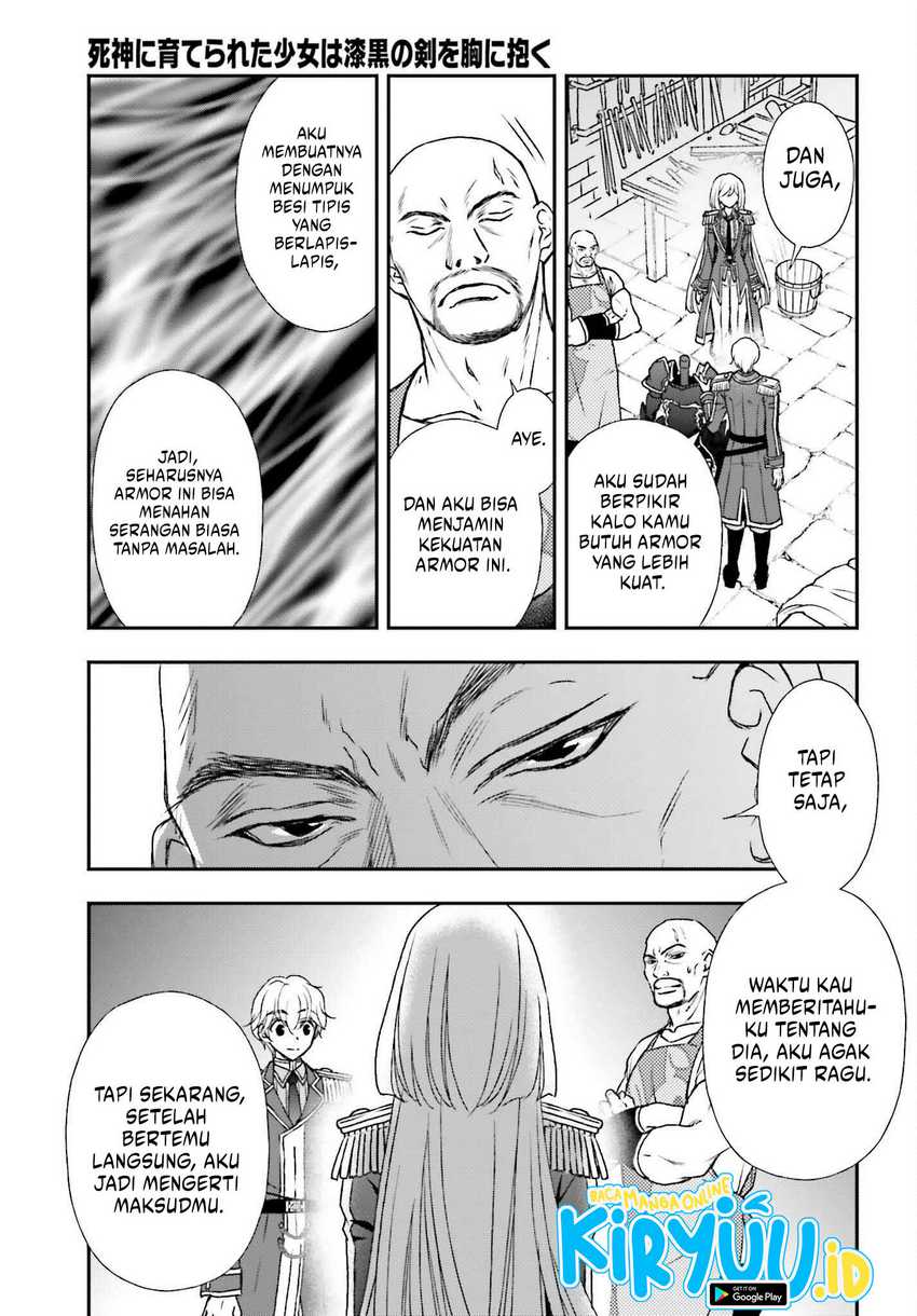 Shinigami ni Sodaterareta Shoujo wa Shikkoku no Tsurugi wo Mune ni Idaku Chapter 33 Gambar 4