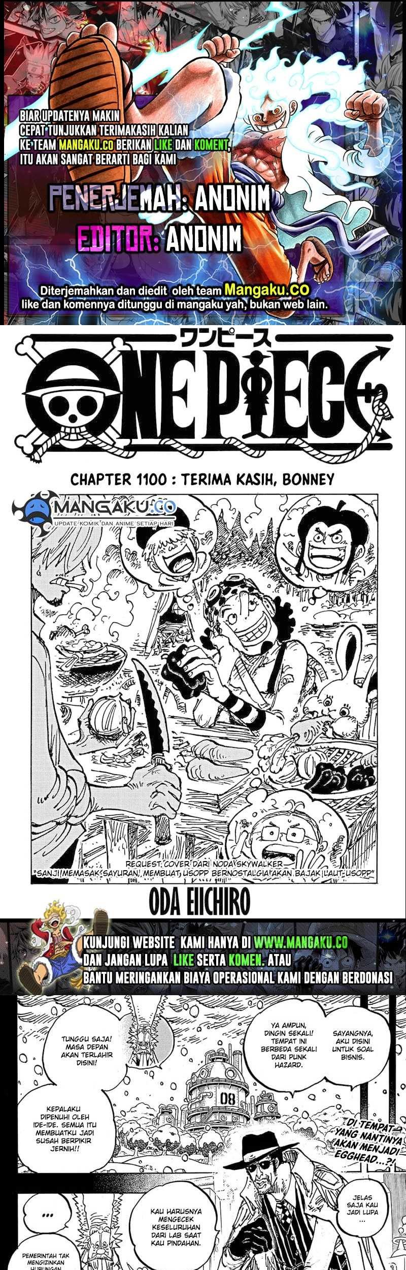 Komik One Piece Chapter 1100 gambar nomor 1