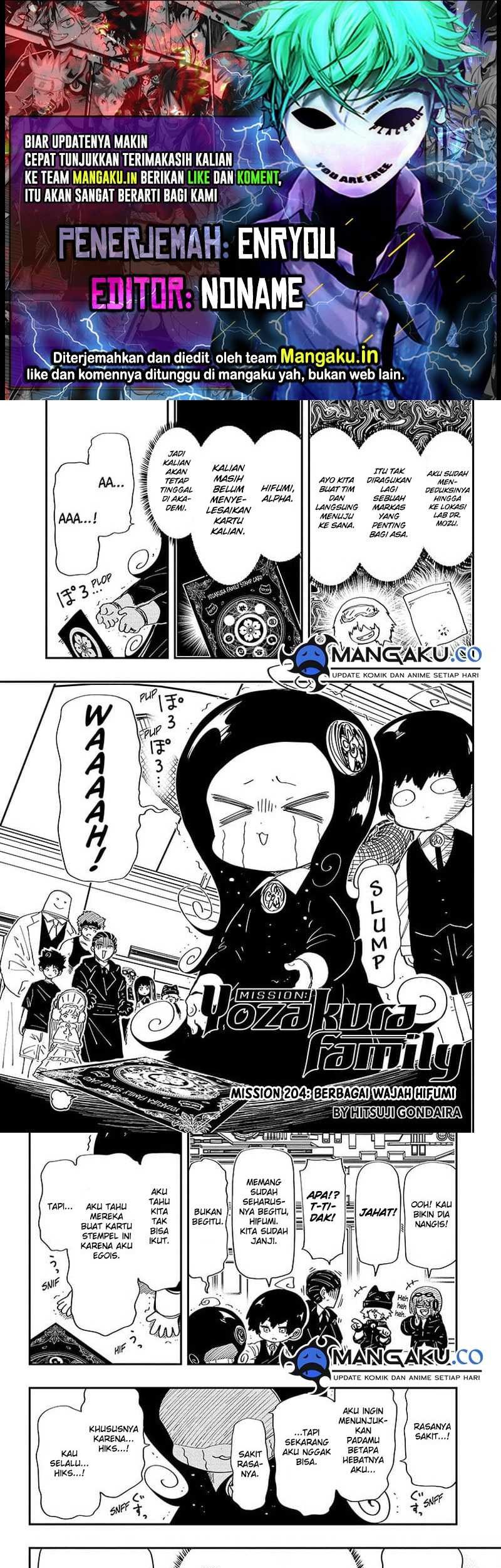 Komik Mission: Yozakura Family Chapter 204 gambar nomor 1