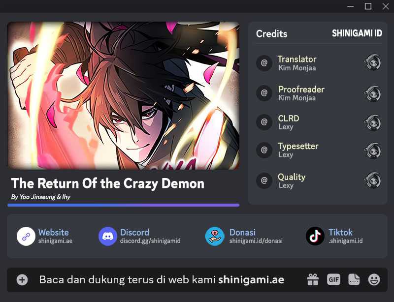 Komik Return of the Mad Demon Chapter 101 gambar nomor 1