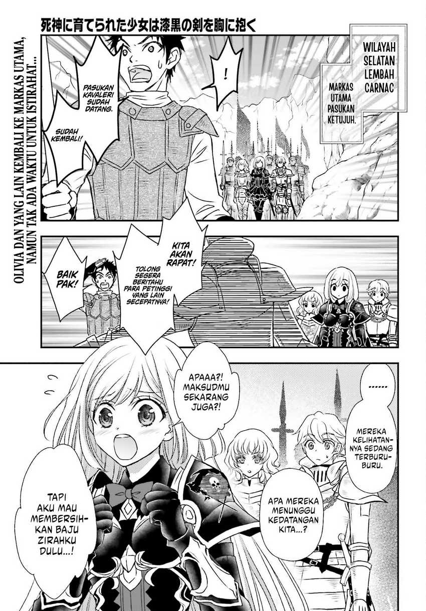 Manga Shinigami ni Sodaterareta Shoujo wa Shikkoku no Tsurugi wo Mune ni Idaku Chapter 36 gambar nomor 2