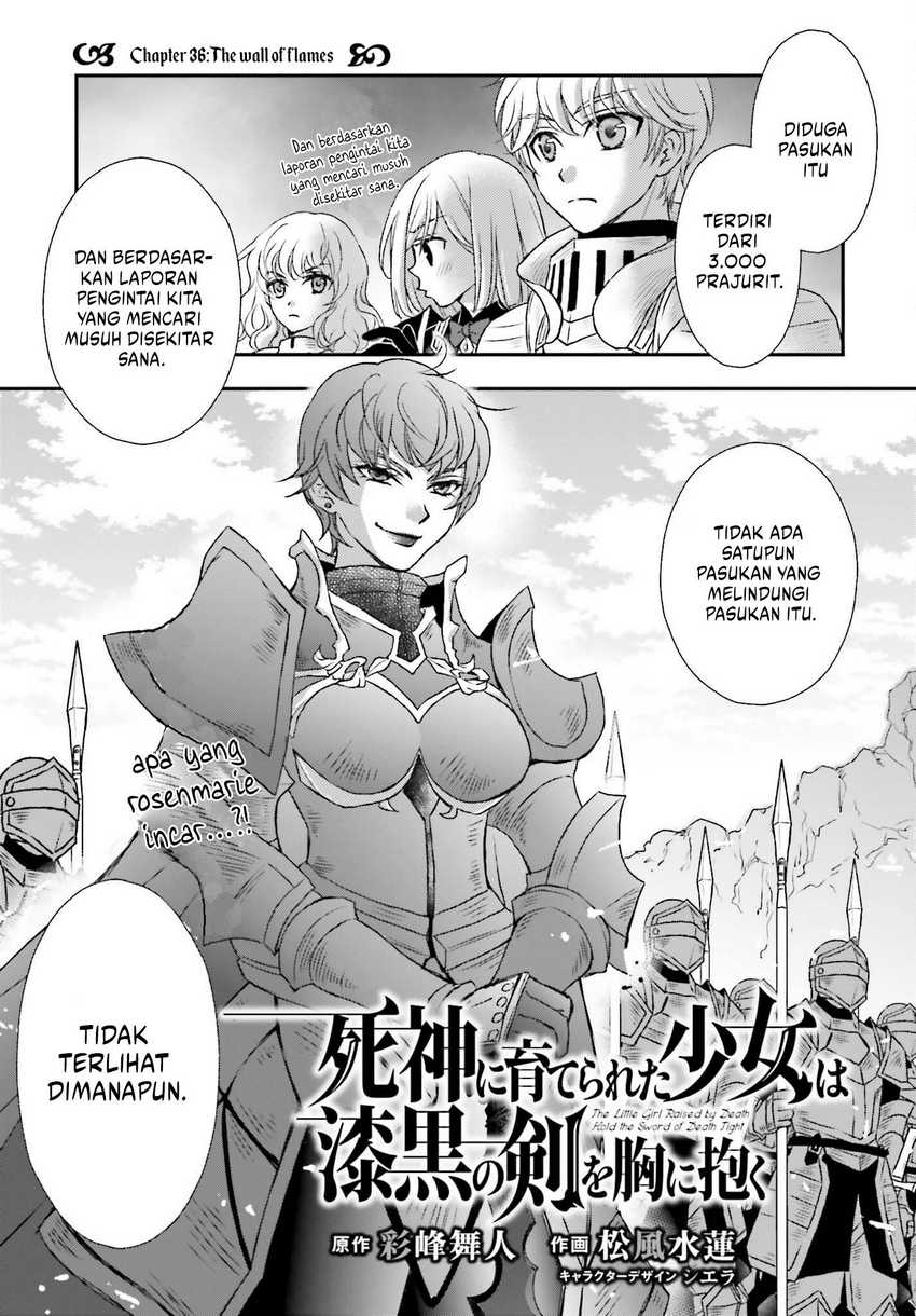 Shinigami ni Sodaterareta Shoujo wa Shikkoku no Tsurugi wo Mune ni Idaku Chapter 36 Gambar 4