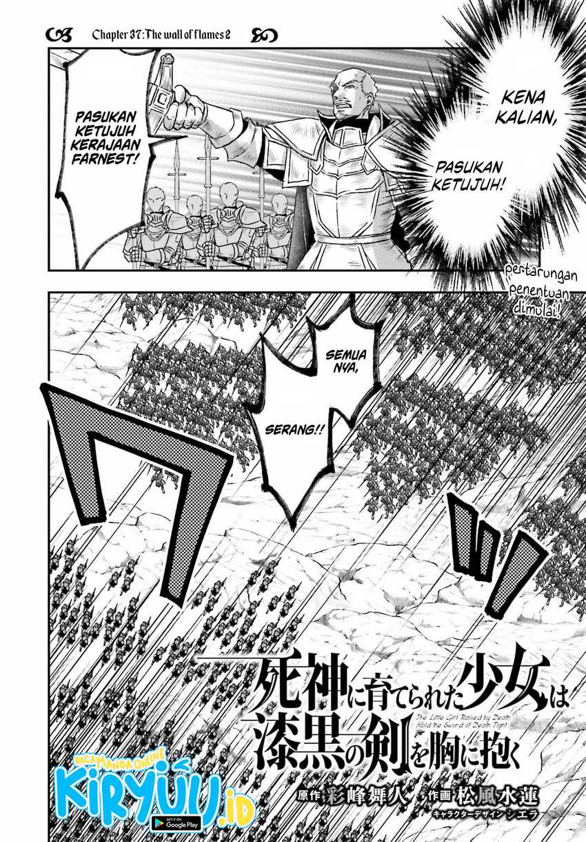 Shinigami ni Sodaterareta Shoujo wa Shikkoku no Tsurugi wo Mune ni Idaku Chapter 37 Gambar 3