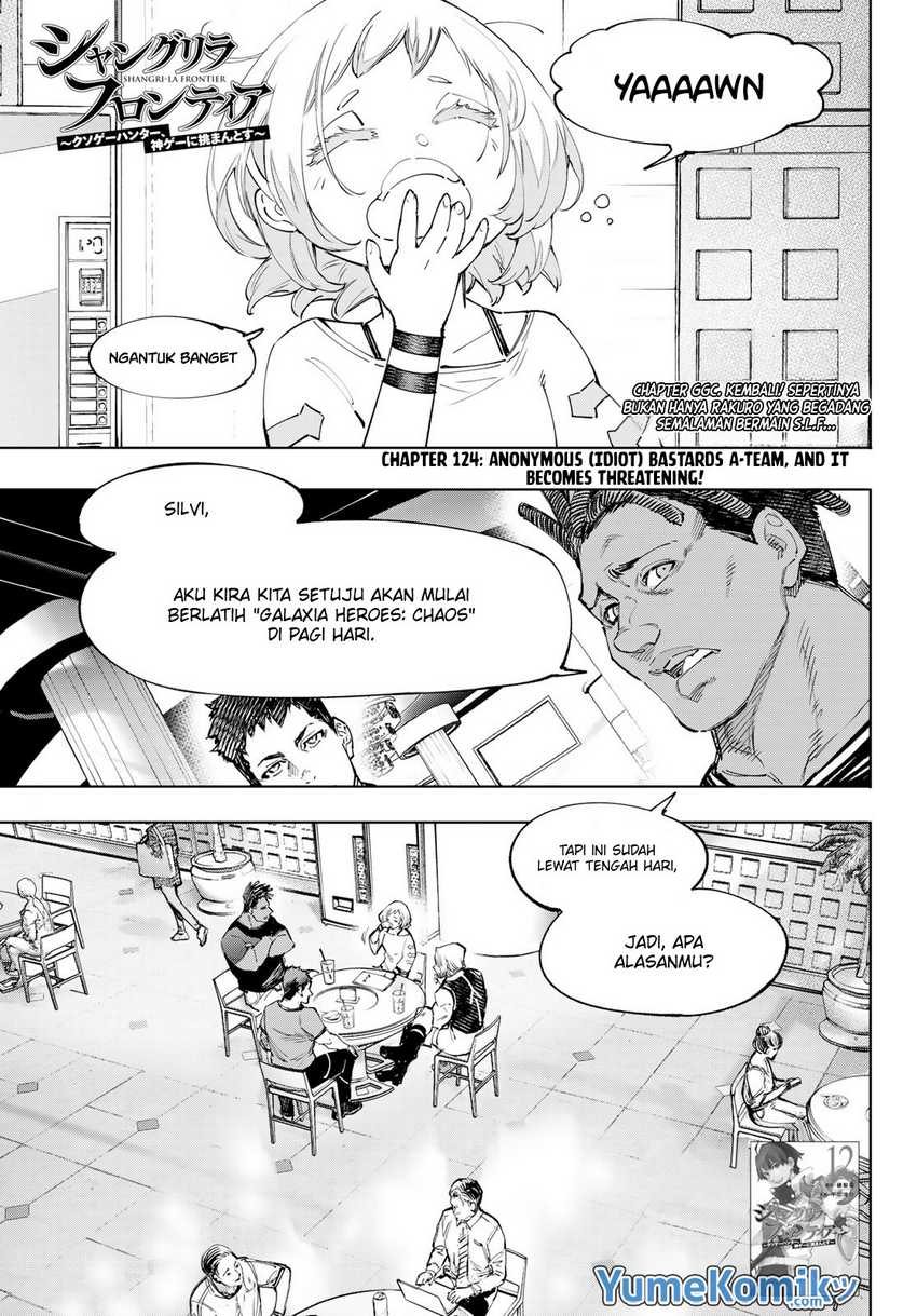 Shangri-La Frontier ~ Kusoge Hunter, Kamige ni Idoman to su~ Chapter 124 Gambar 3