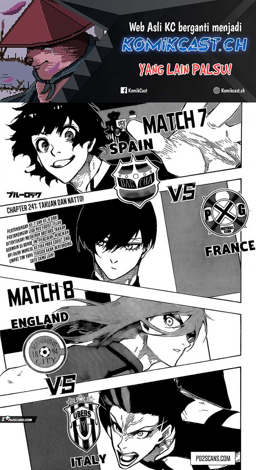 Manga Blue Lock Chapter 241 gambar nomor 2