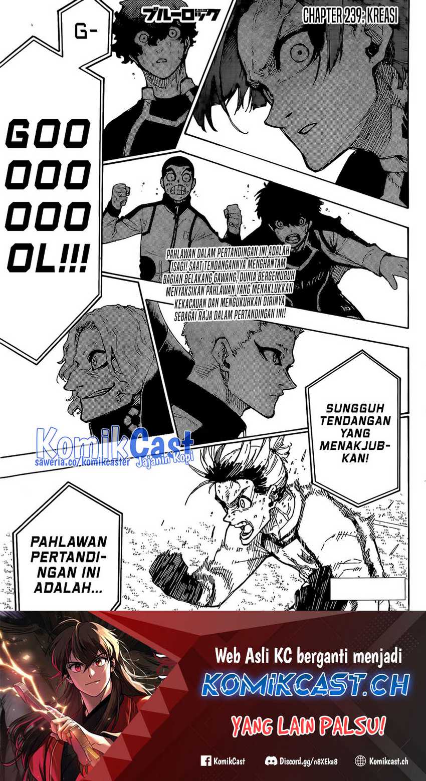 Manga Blue Lock Chapter 239 gambar nomor 2