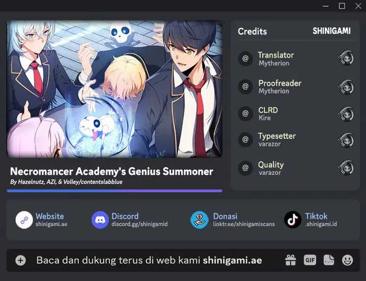 Komik Necromancer Academy’s Genius Summoner Chapter 03 gambar nomor 1