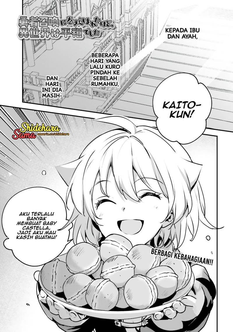 Manga Yuusha Shoukan ni Makikomareta kedo, Isekai wa Heiwa deshita Chapter 50 gambar nomor 2