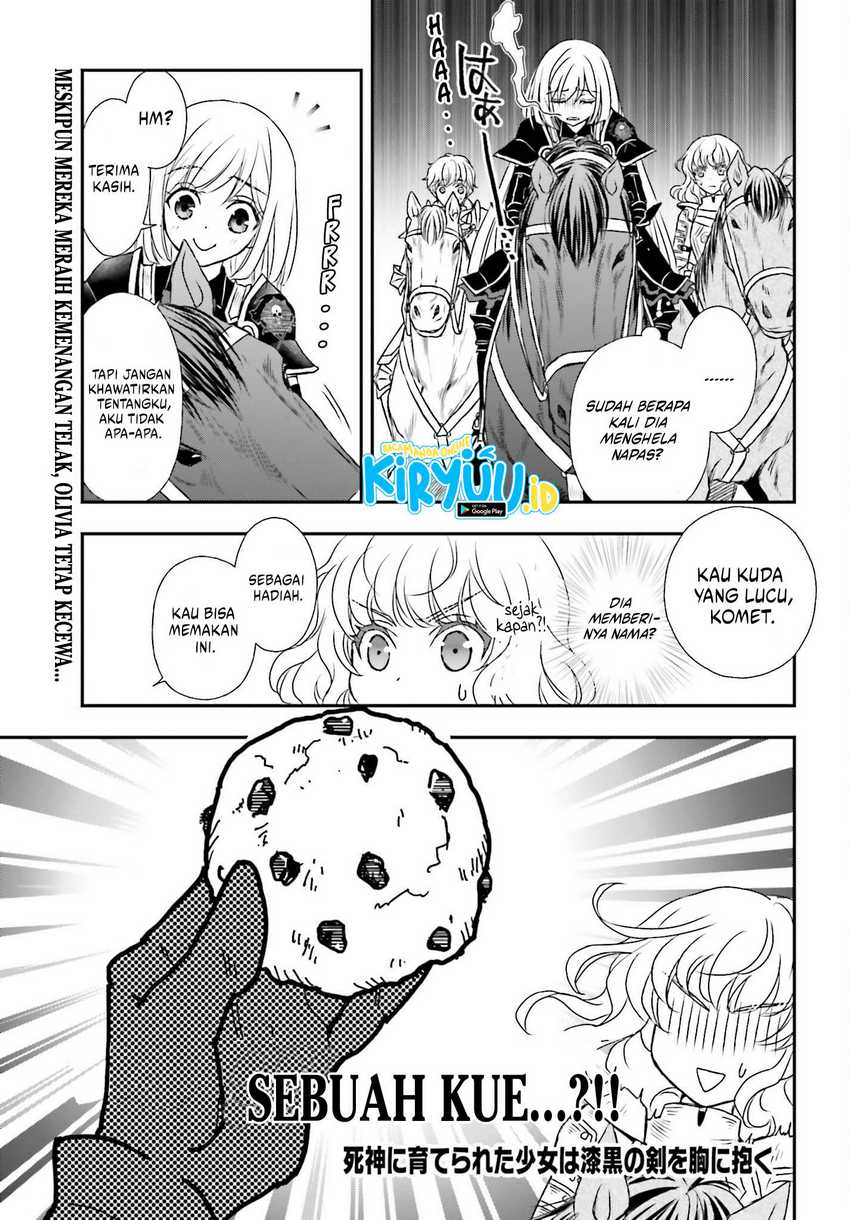 Manga Shinigami ni Sodaterareta Shoujo wa Shikkoku no Tsurugi wo Mune ni Idaku Chapter 40 gambar nomor 2