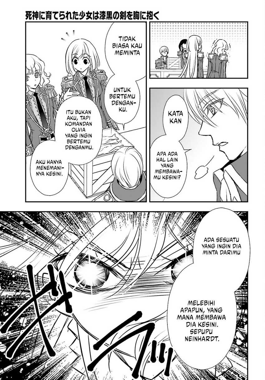 Shinigami ni Sodaterareta Shoujo wa Shikkoku no Tsurugi wo Mune ni Idaku Chapter 41 Gambar 14