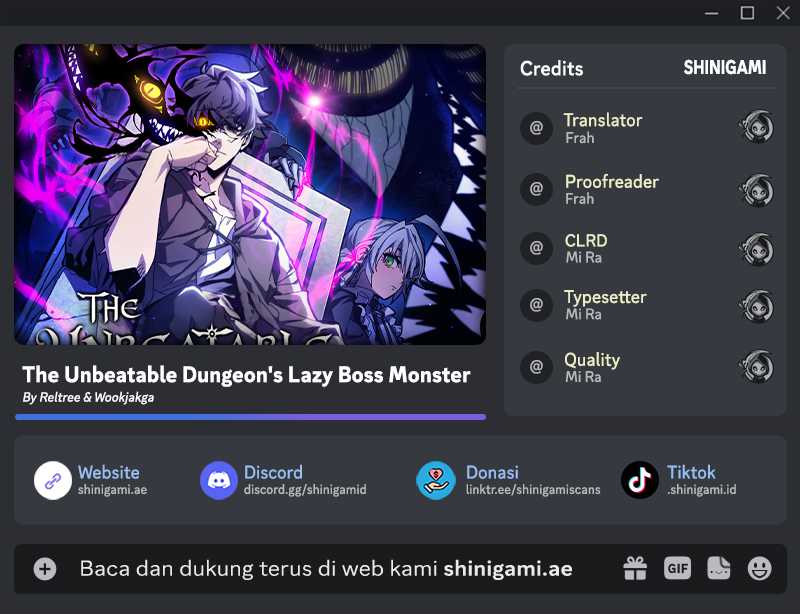 Komik The Unbeatable Dungeon’s Lazy Boss Chapter 21 gambar nomor 1