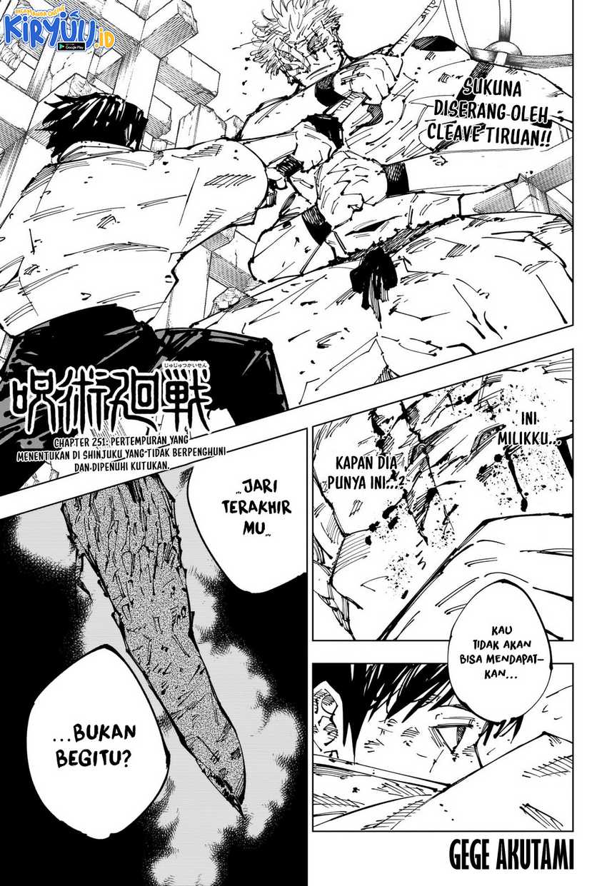 Manga Jujutsu Kaisen Chapter 251 gambar nomor 2