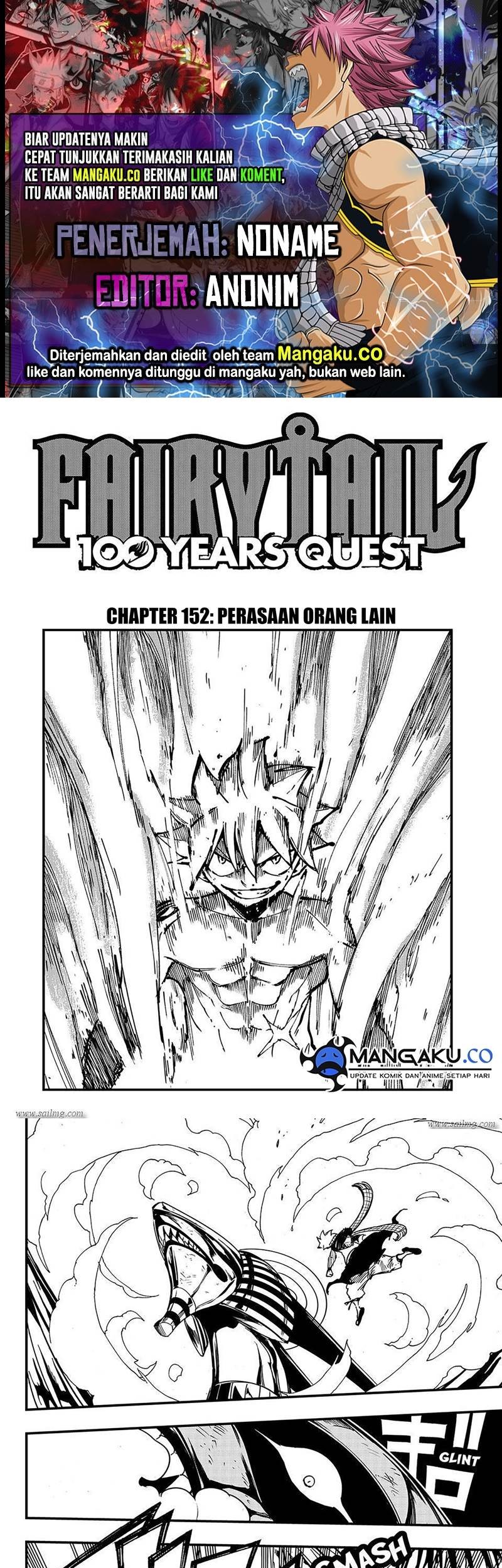 Komik Fairy Tail: 100 Years Quest Chapter 152 gambar nomor 1