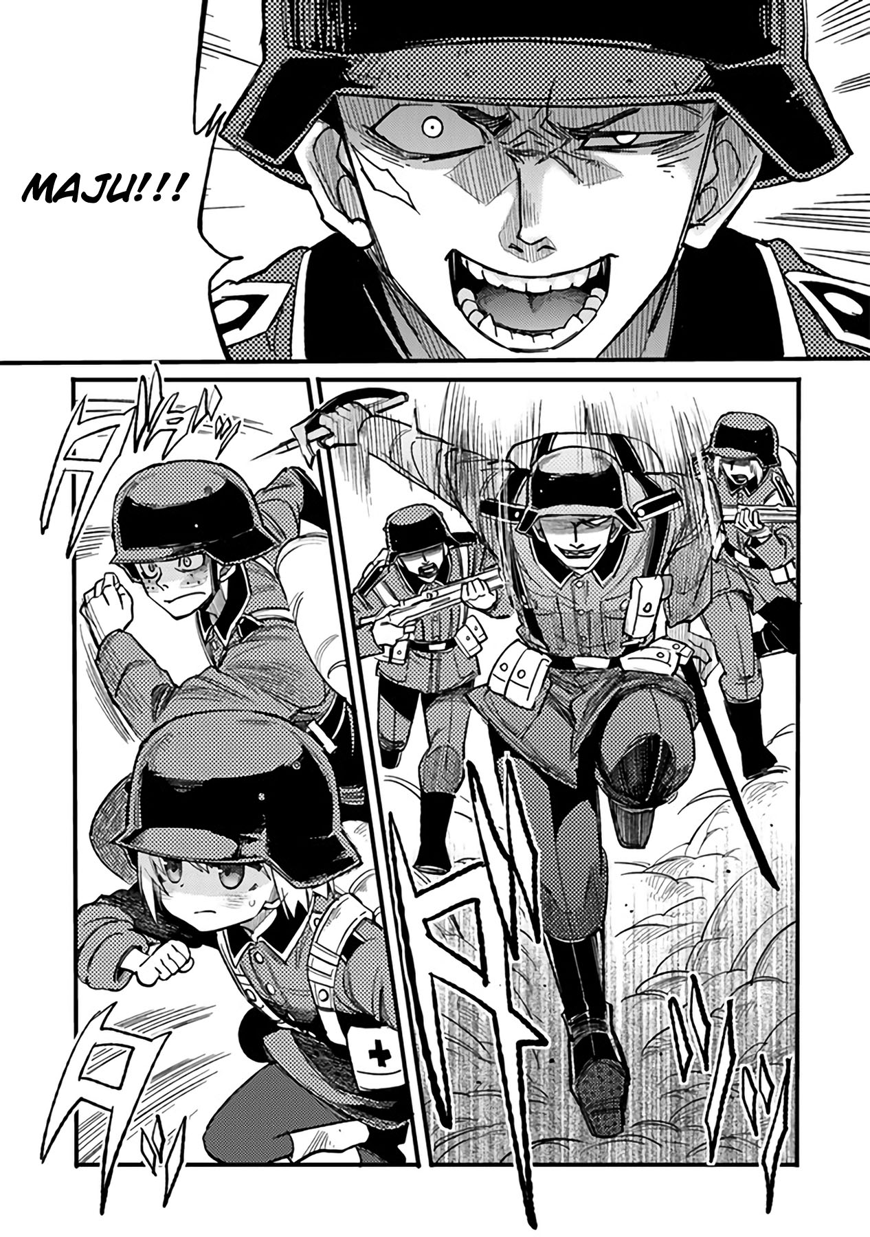 TS Eiseihei-san no Senjou Nikki Chapter 03.2 Gambar 8