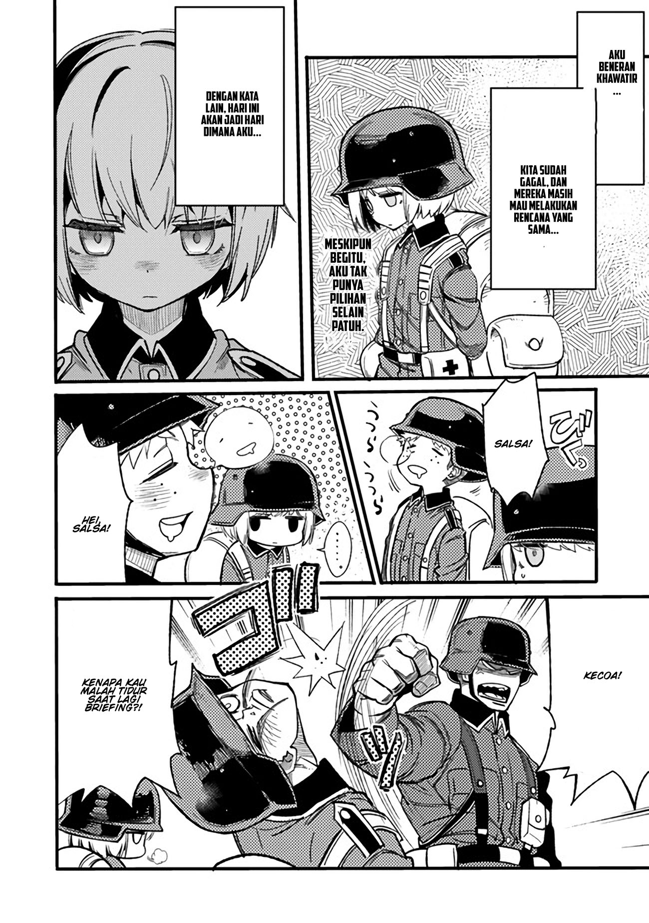 TS Eiseihei-san no Senjou Nikki Chapter 03.1 Gambar 5