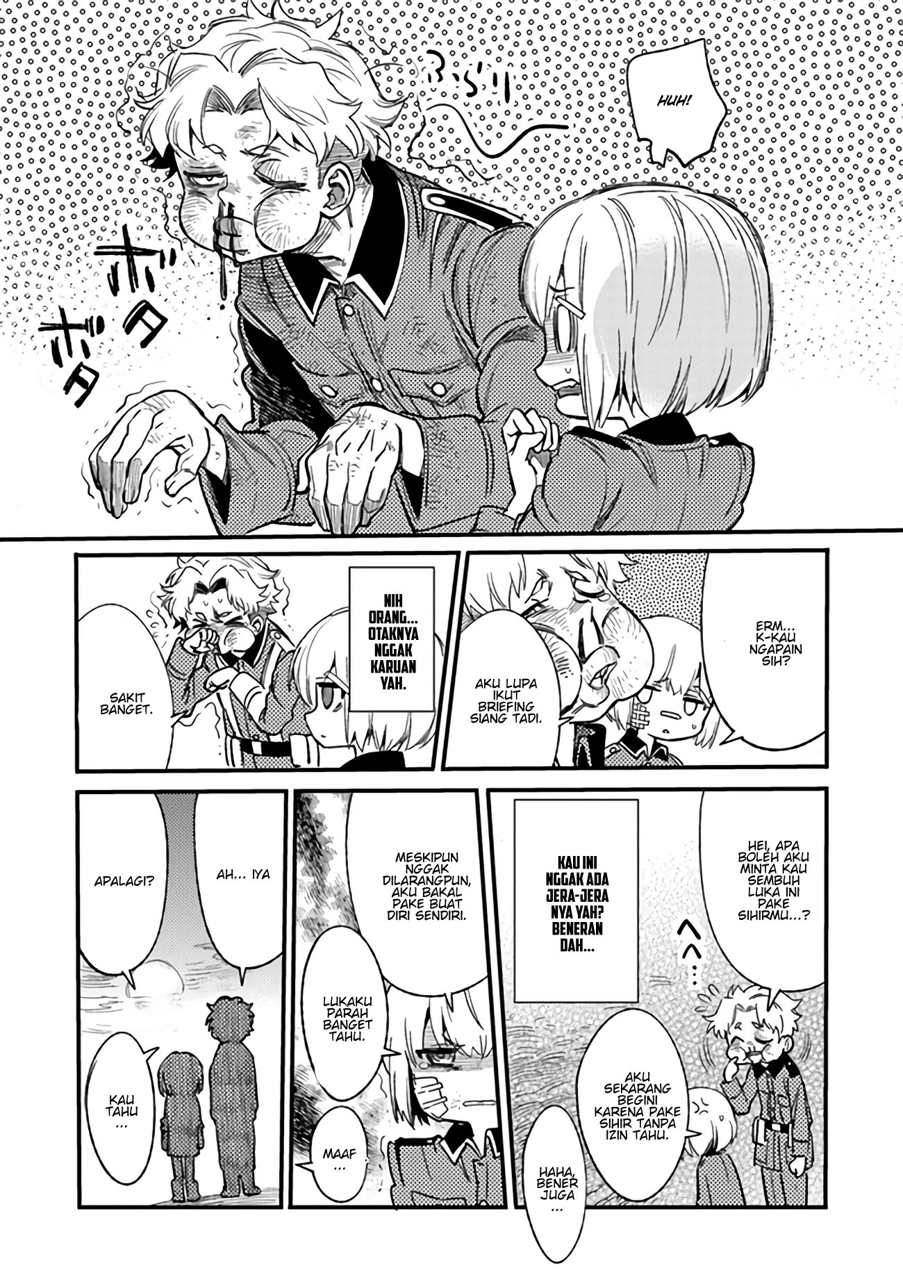 TS Eiseihei-san no Senjou Nikki Chapter 02.3 Gambar 12