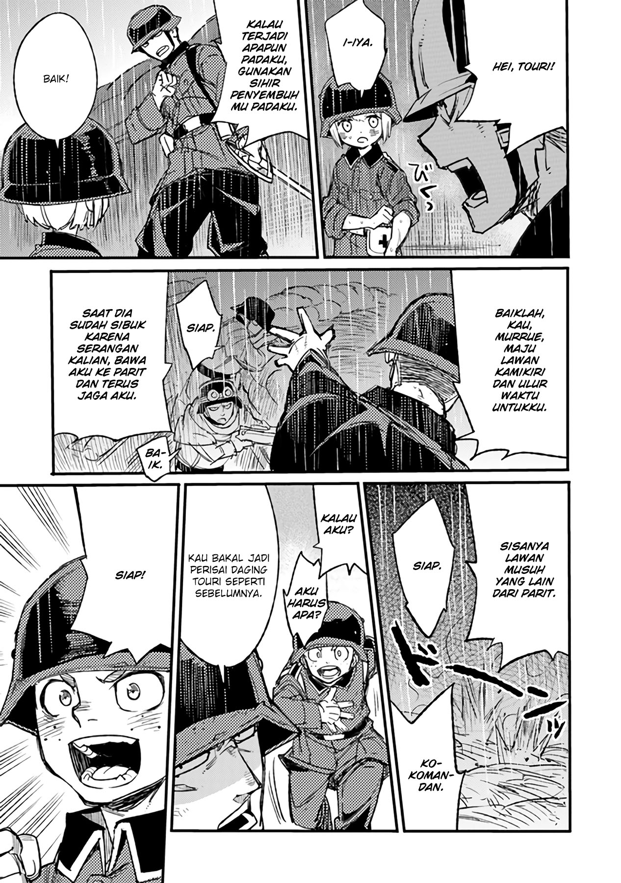 TS Eiseihei-san no Senjou Nikki Chapter 05 Gambar 16