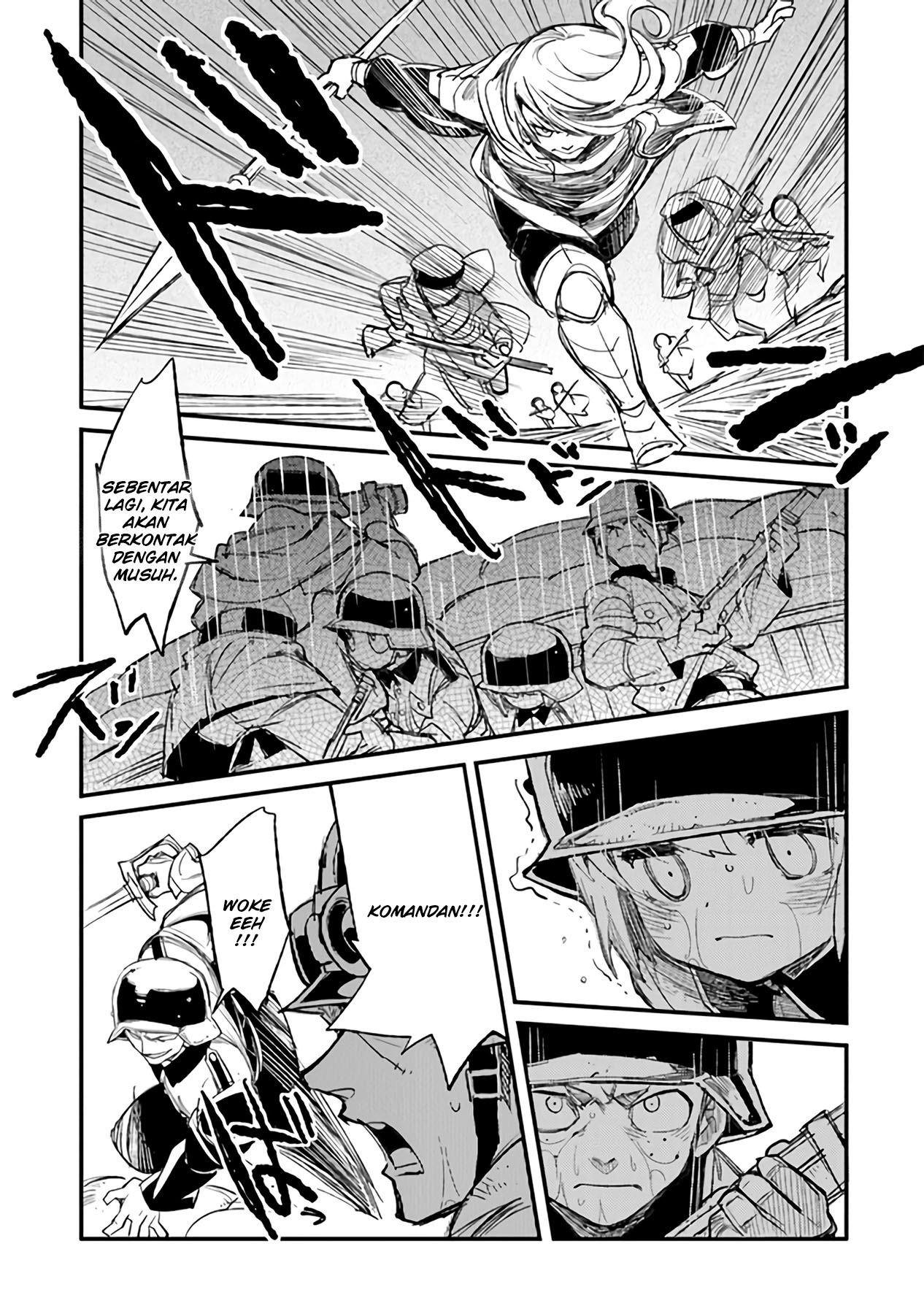 TS Eiseihei-san no Senjou Nikki Chapter 05 Gambar 18