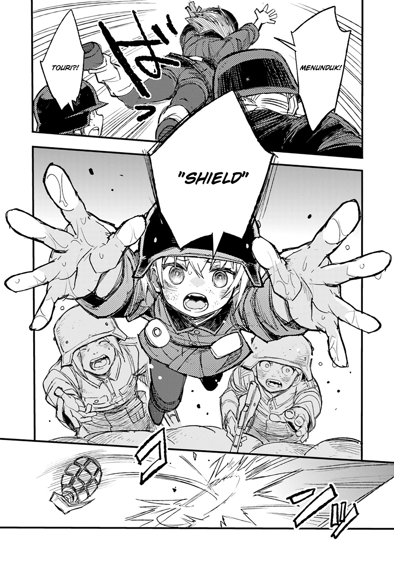 TS Eiseihei-san no Senjou Nikki Chapter 05 Gambar 32