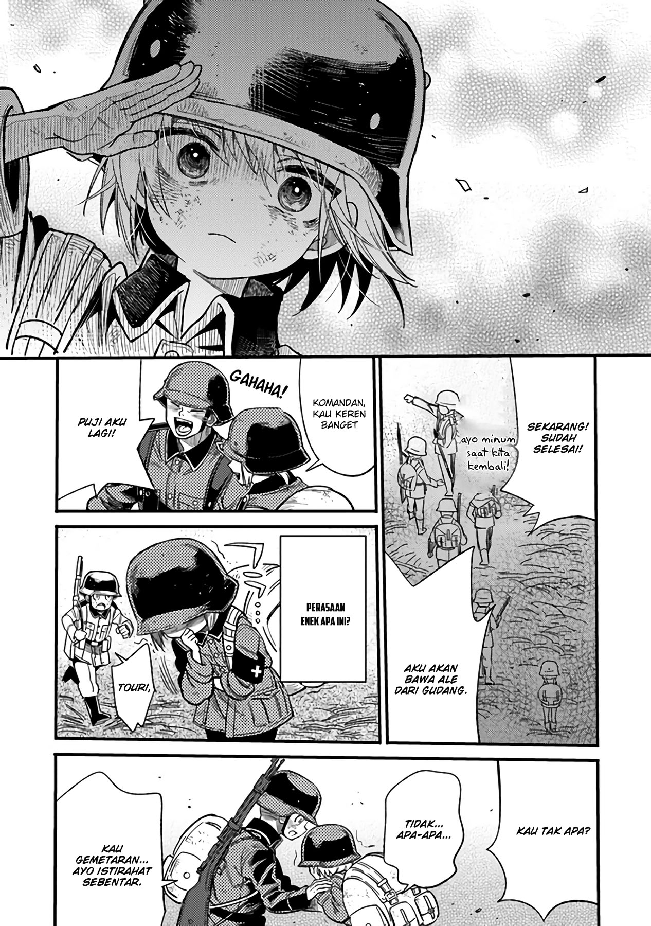 TS Eiseihei-san no Senjou Nikki Chapter 04 Gambar 16