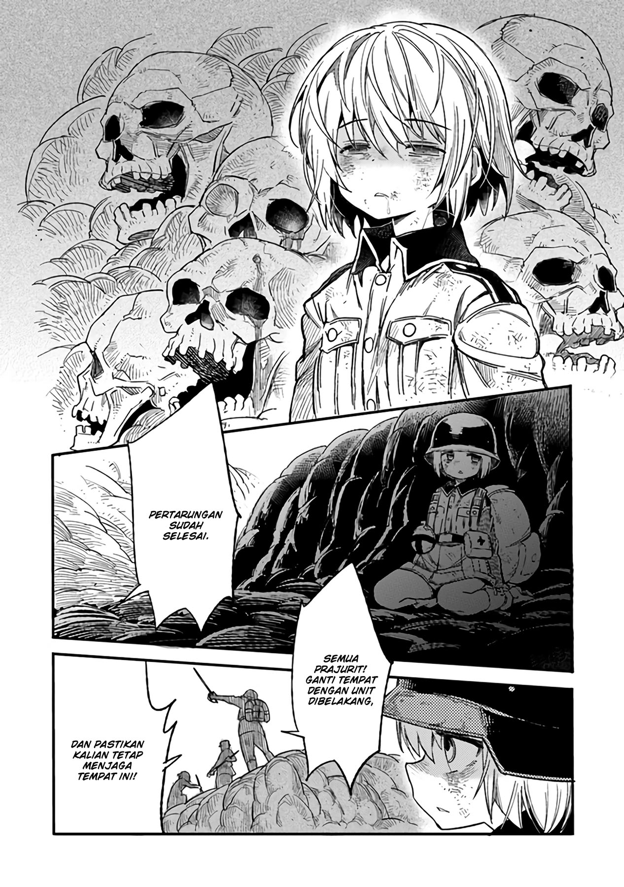 TS Eiseihei-san no Senjou Nikki Chapter 04 Gambar 11