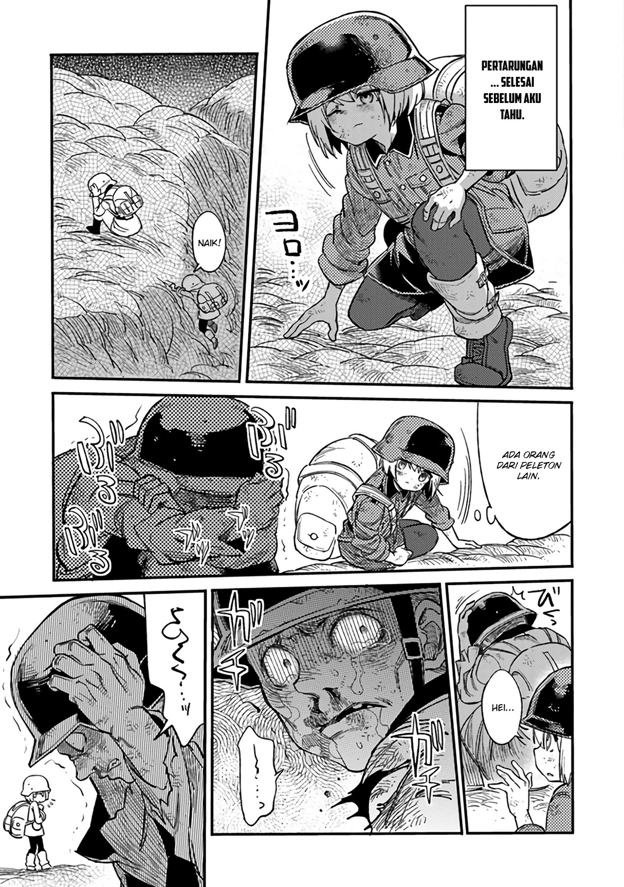 TS Eiseihei-san no Senjou Nikki Chapter 04 Gambar 12