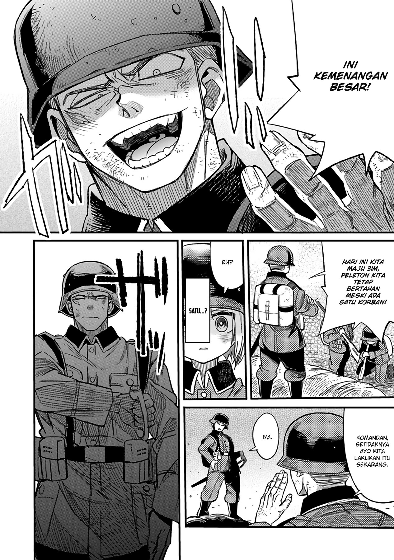 TS Eiseihei-san no Senjou Nikki Chapter 04 Gambar 13