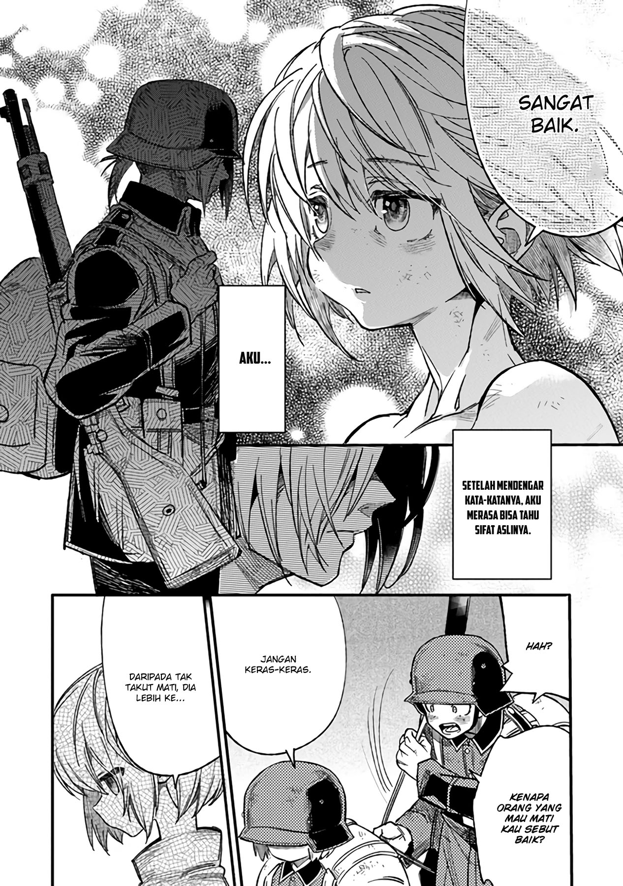 TS Eiseihei-san no Senjou Nikki Chapter 04 Gambar 27