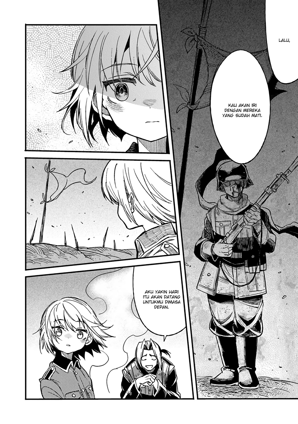 TS Eiseihei-san no Senjou Nikki Chapter 04 Gambar 23