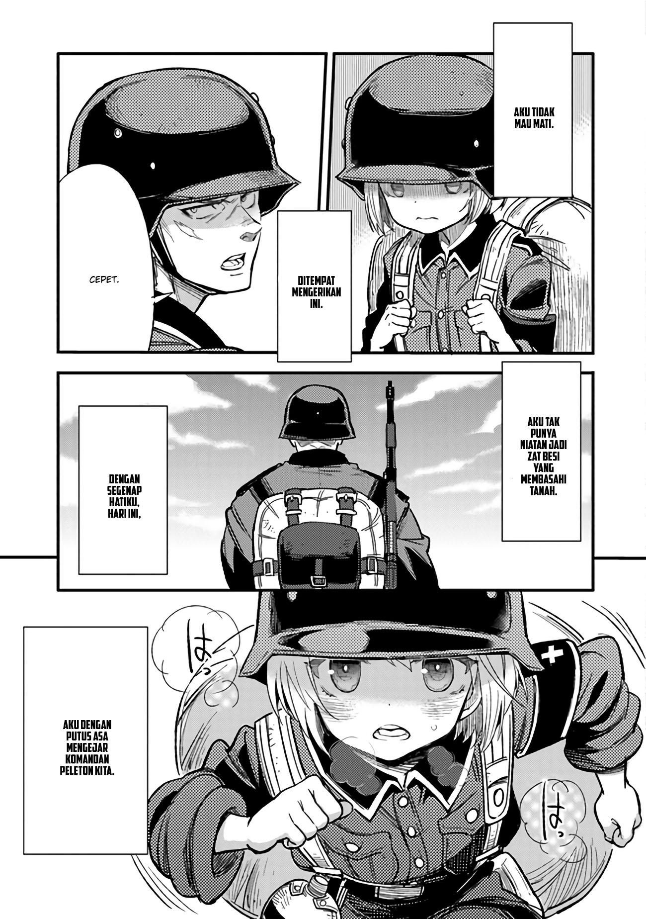 TS Eiseihei-san no Senjou Nikki Chapter 02.1 Gambar 4