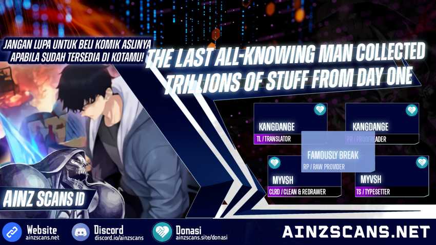 Komik The Last All-Knowing Man Collected Trillions of Stuff from Day One Chapter 03 gambar nomor 1