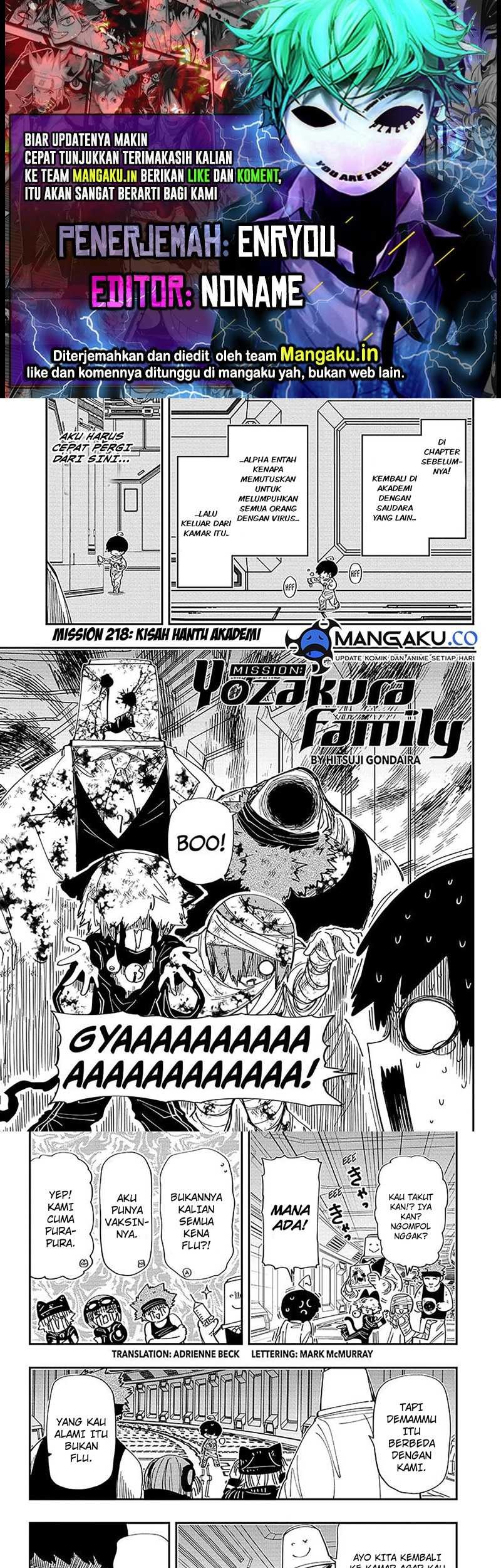 Komik Mission: Yozakura Family Chapter 218 gambar nomor 1