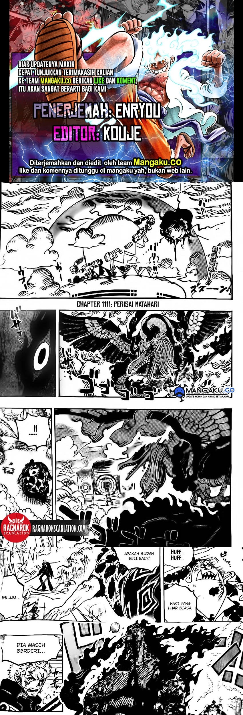 Komik One Piece Chapter 1111 gambar nomor 1