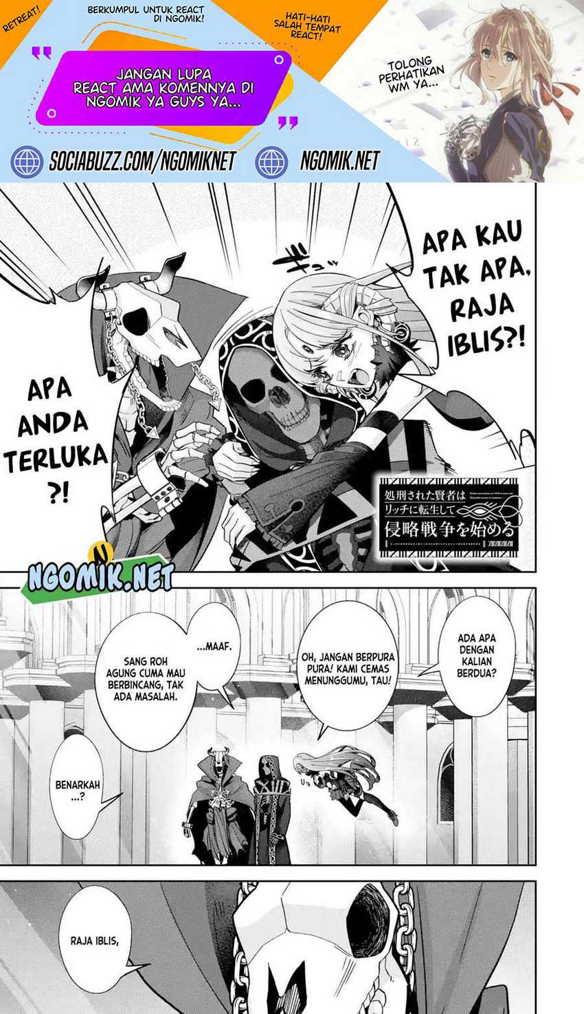 Manga The Executed Sage is Reincarnated as a Lich and Starts an All-Out War Chapter 35 gambar nomor 2