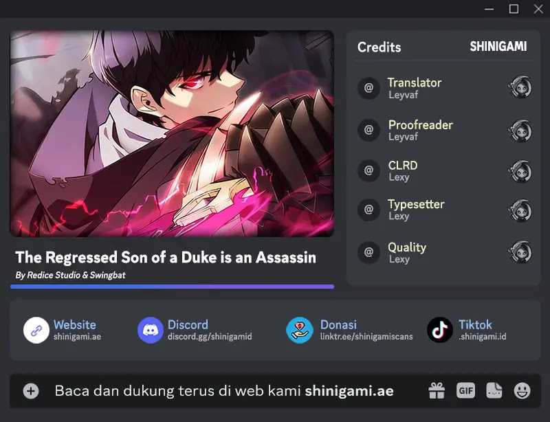 Komik The Regressed Son Of A Duke Is An Assassin Chapter 03 gambar nomor 1