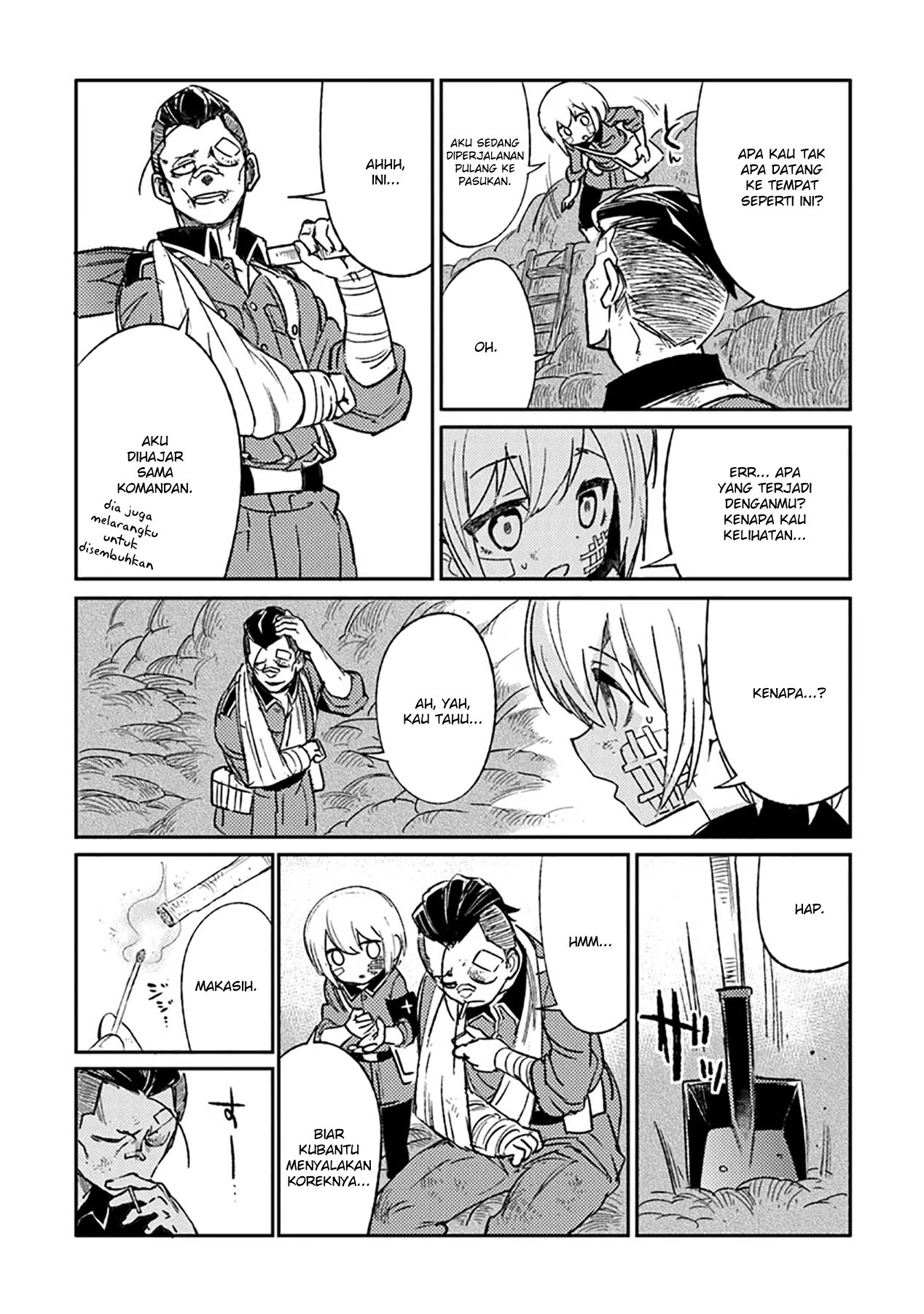 TS Eiseihei-san no Senjou Nikki Chapter 07 Gambar 17