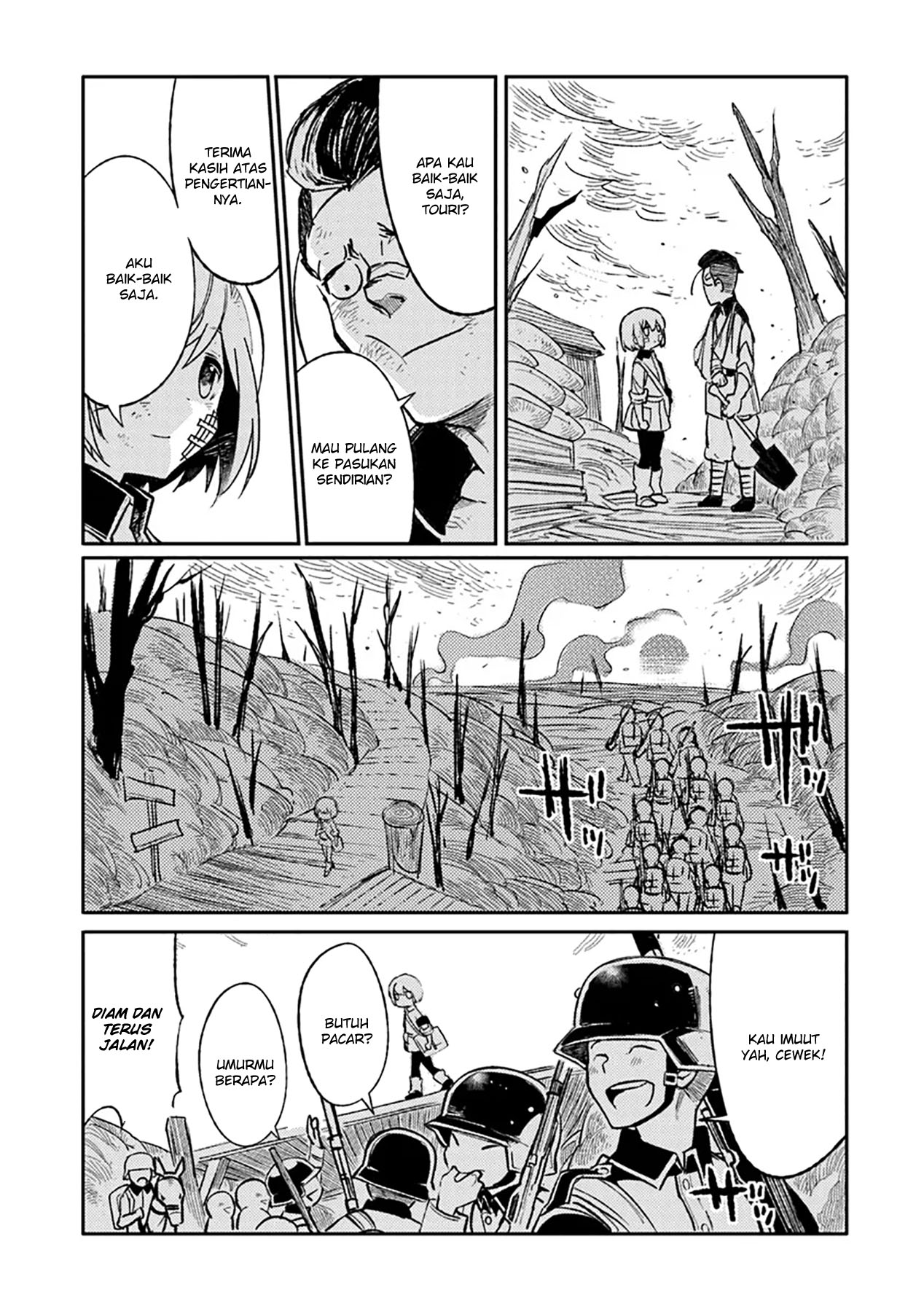 TS Eiseihei-san no Senjou Nikki Chapter 07 Gambar 28