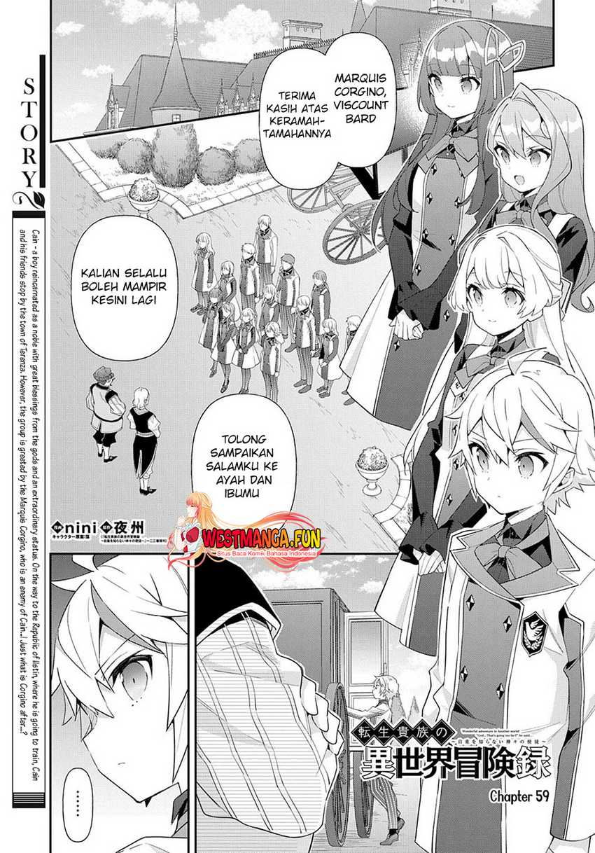 Manga Tensei Kizoku no Isekai Boukenroku ~Jichou wo Shiranai Kamigami no Shit Chapter 59 gambar nomor 2
