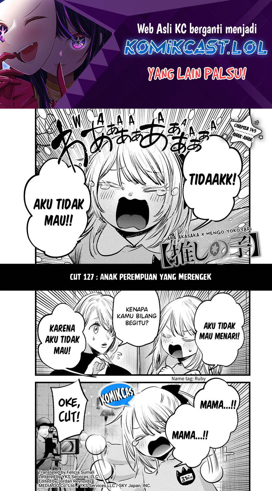 Manga Oshi no Ko Chapter 145 gambar nomor 2