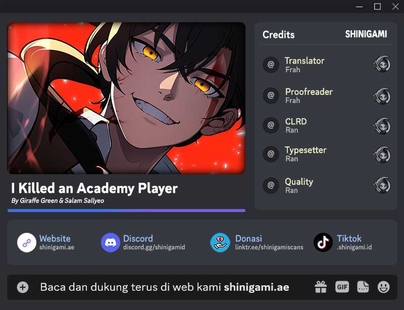 Komik I Killed An Academy Player Chapter 14 gambar nomor 1