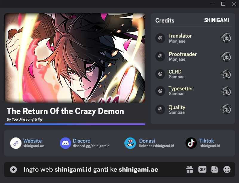 Komik Return of the Mad Demon Chapter 114 gambar nomor 1