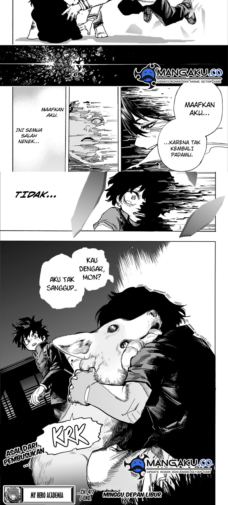 Boku no Hero Academia Chapter 417 Gambar 9
