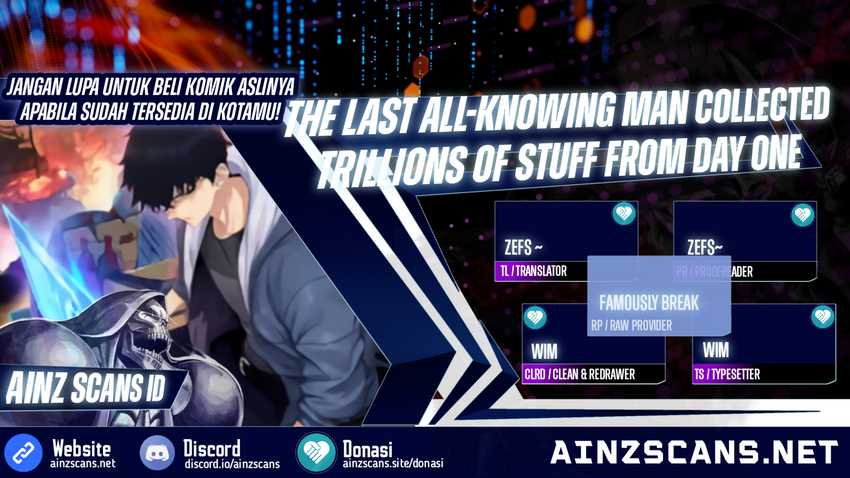 Komik The Last All-Knowing Man Collected Trillions of Stuff from Day One Chapter 06 gambar nomor 1
