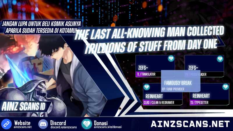 Komik The Last All-Knowing Man Collected Trillions of Stuff from Day One Chapter 04 gambar nomor 1