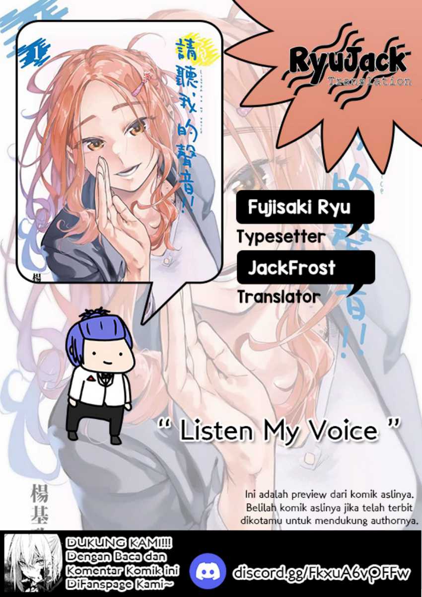 Komik Listen to My Voice!! Chapter 10 gambar nomor 1