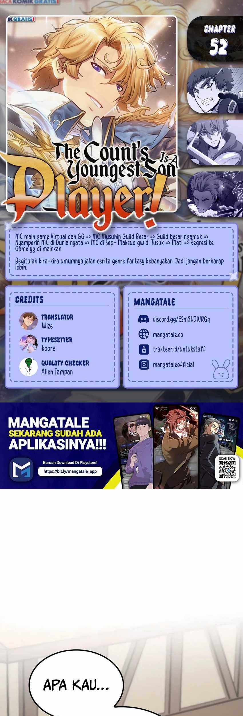 Komik The Count’s Youngest Son Is A Player! Chapter 52 gambar nomor 1