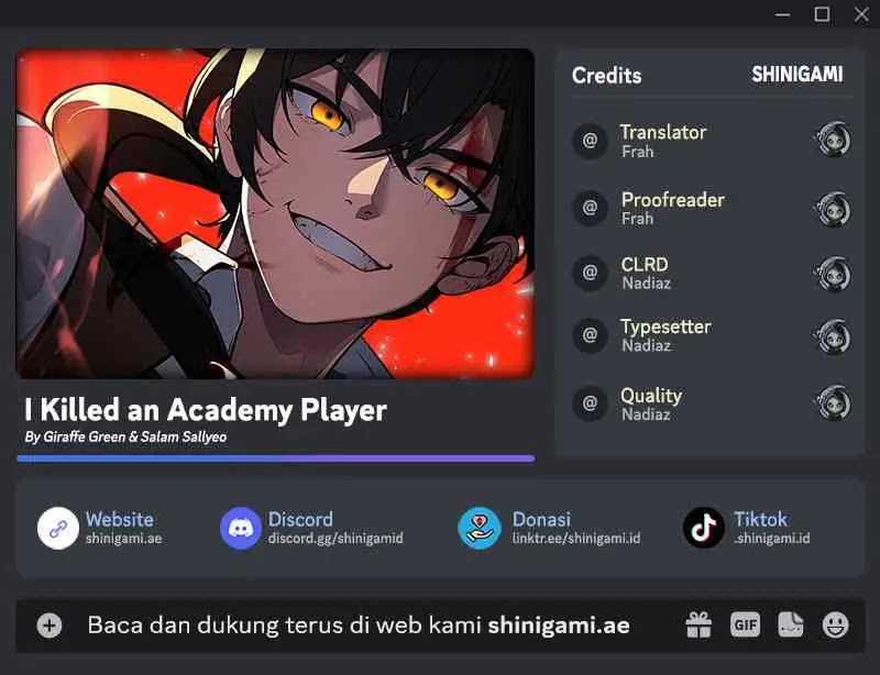 Komik I Killed An Academy Player Chapter 30 gambar nomor 1